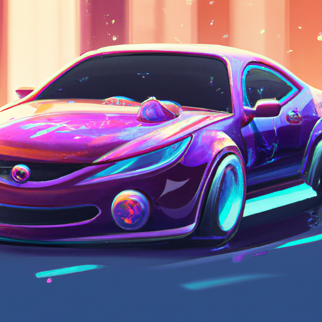 illustration of a car, modern design, for the web, cute, happy, 4k, high resolution, trending in artstation